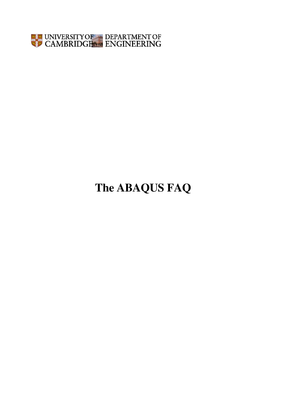 ABAQUS常见问题_第1页