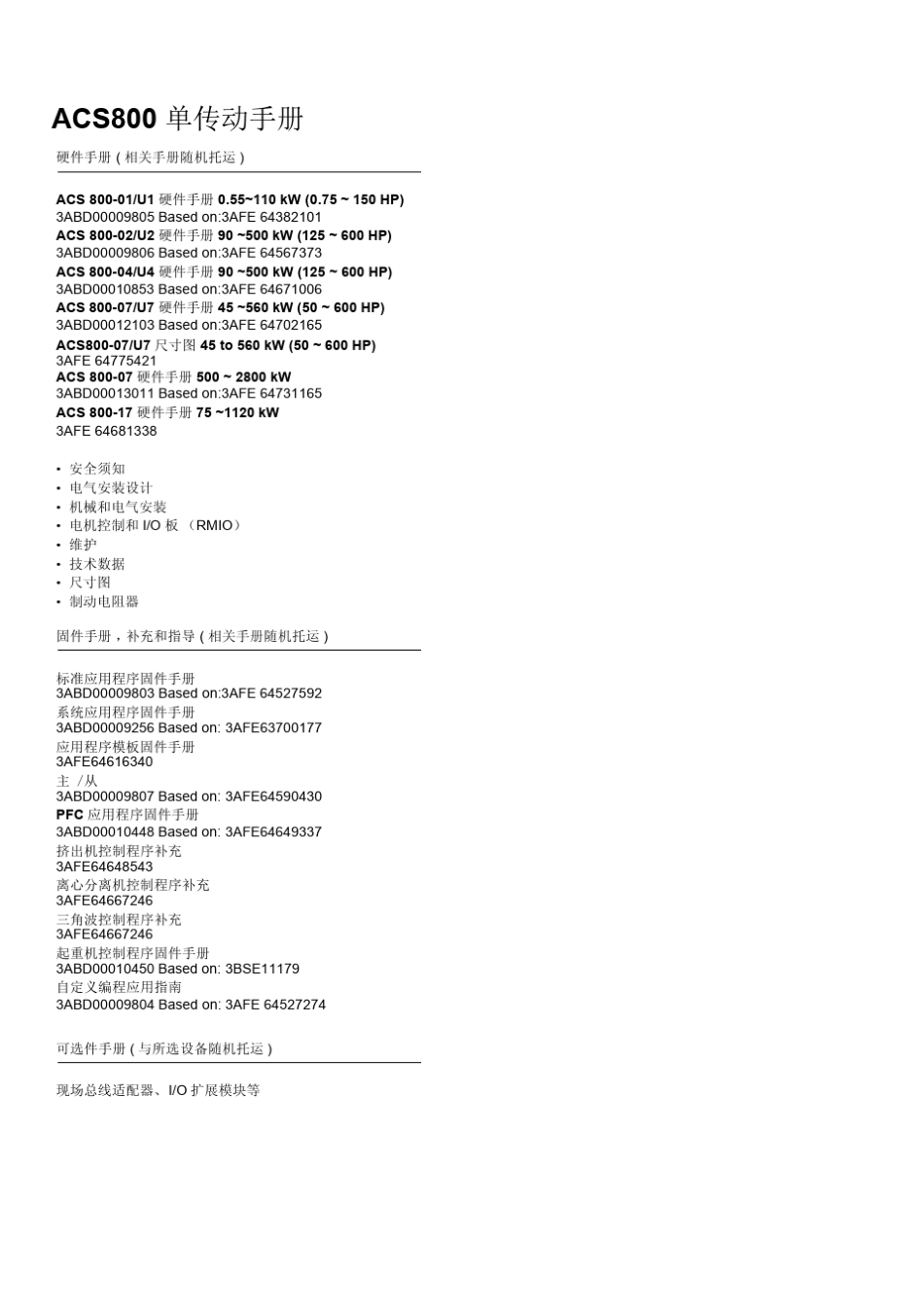 ABBACS800变频器说明书_第2页