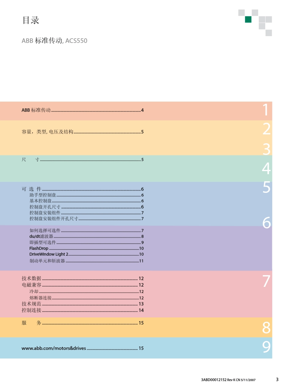 ABB变频器ACS55001,0.75kW132kW选型手册_第3页