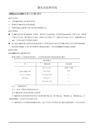 ABB机器人的IO通信