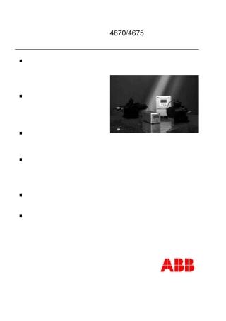 ABB浊度测量系统46704675