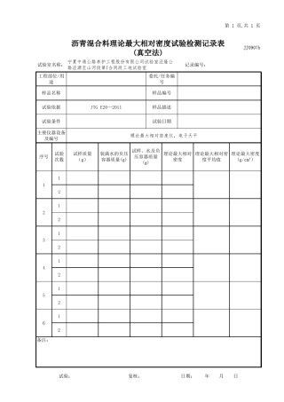 AC13C沥青混合料理论最大相对密度试验(真空法)