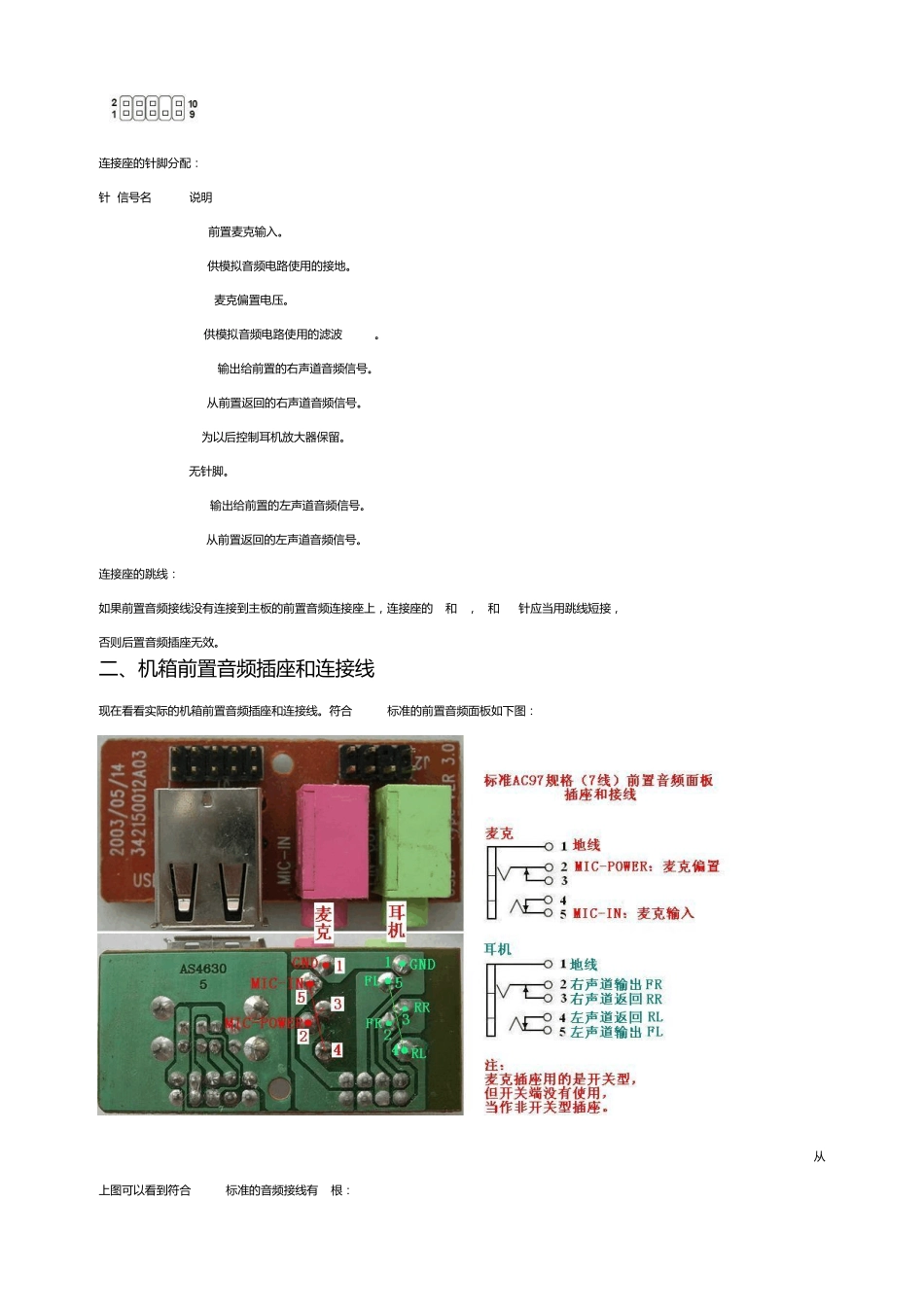 AC97和HDAudio前置音频线的接法_第2页