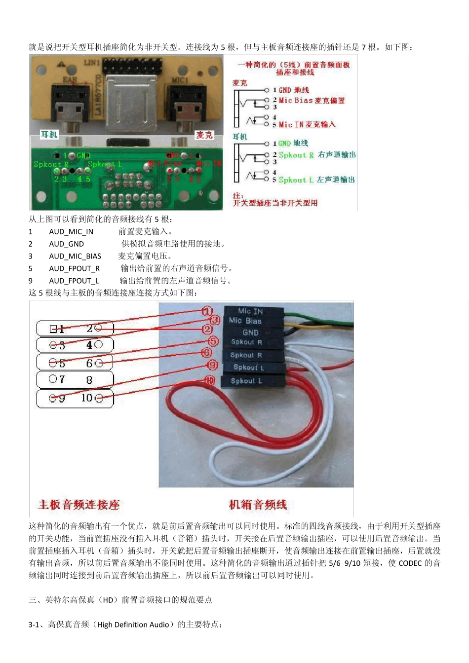 AC97和HD规范简介和前置音频接口的连接_第3页