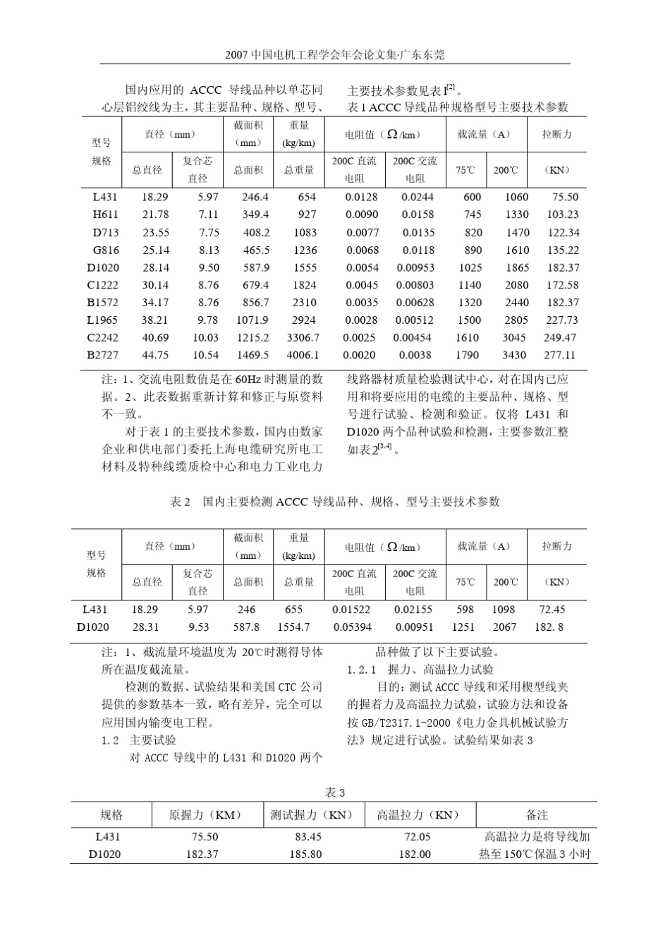 ACCC(碳纤维复合芯铝绞线)导线的应用和金具的研制_第2页