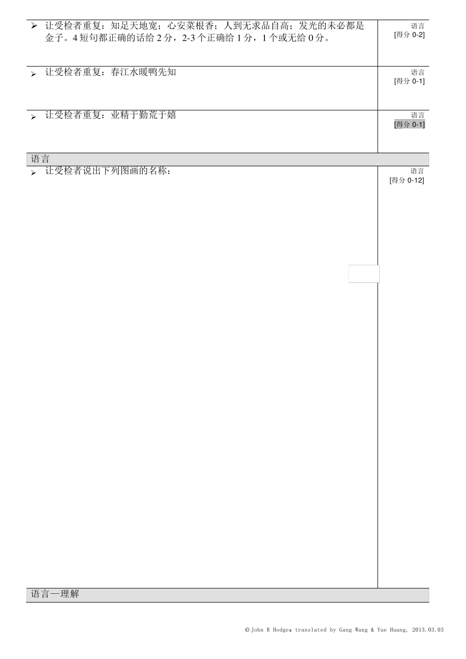ACEIIIAdministration(认知功能检查量表评分)_第3页