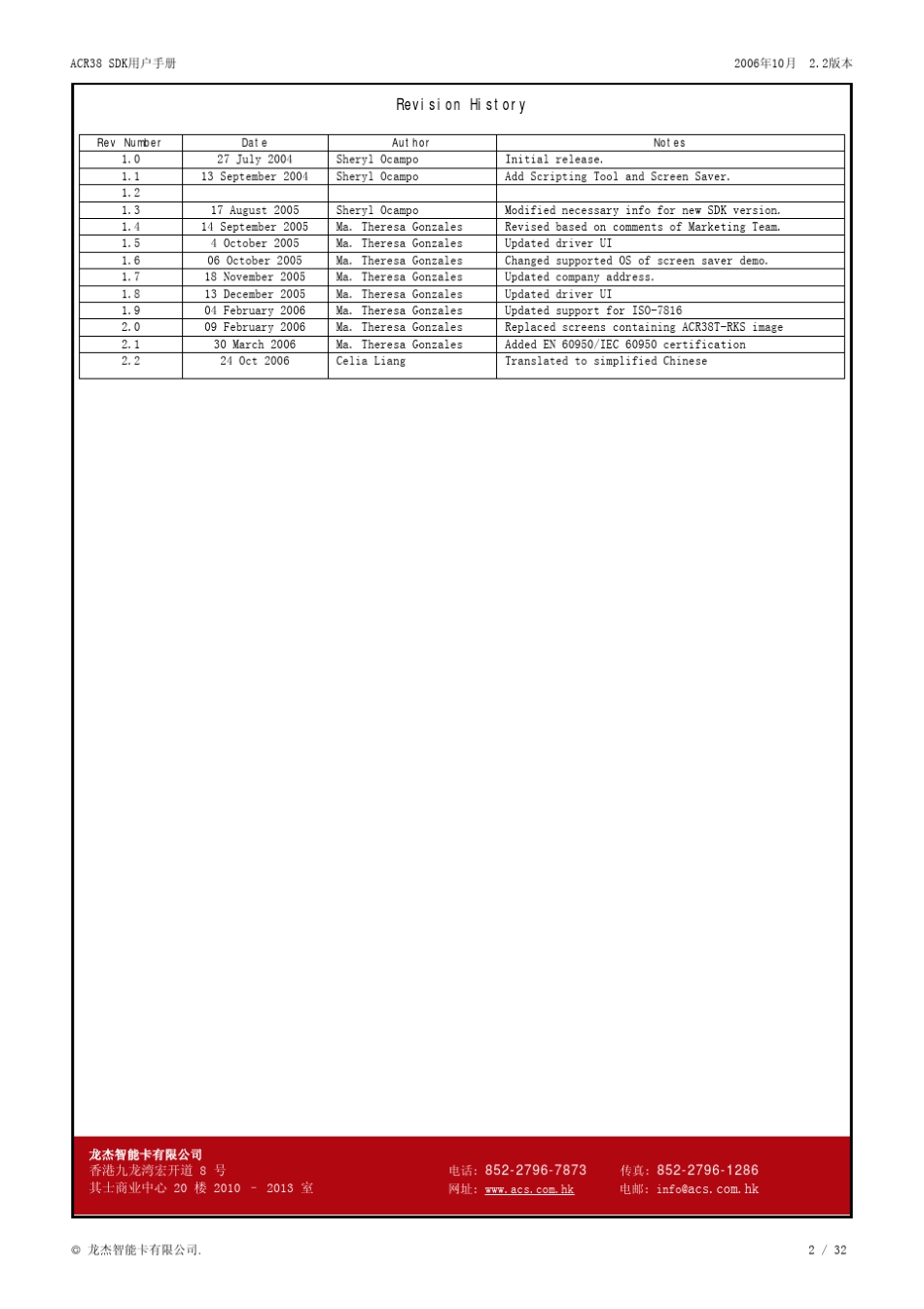 ACR38用户手册_第2页