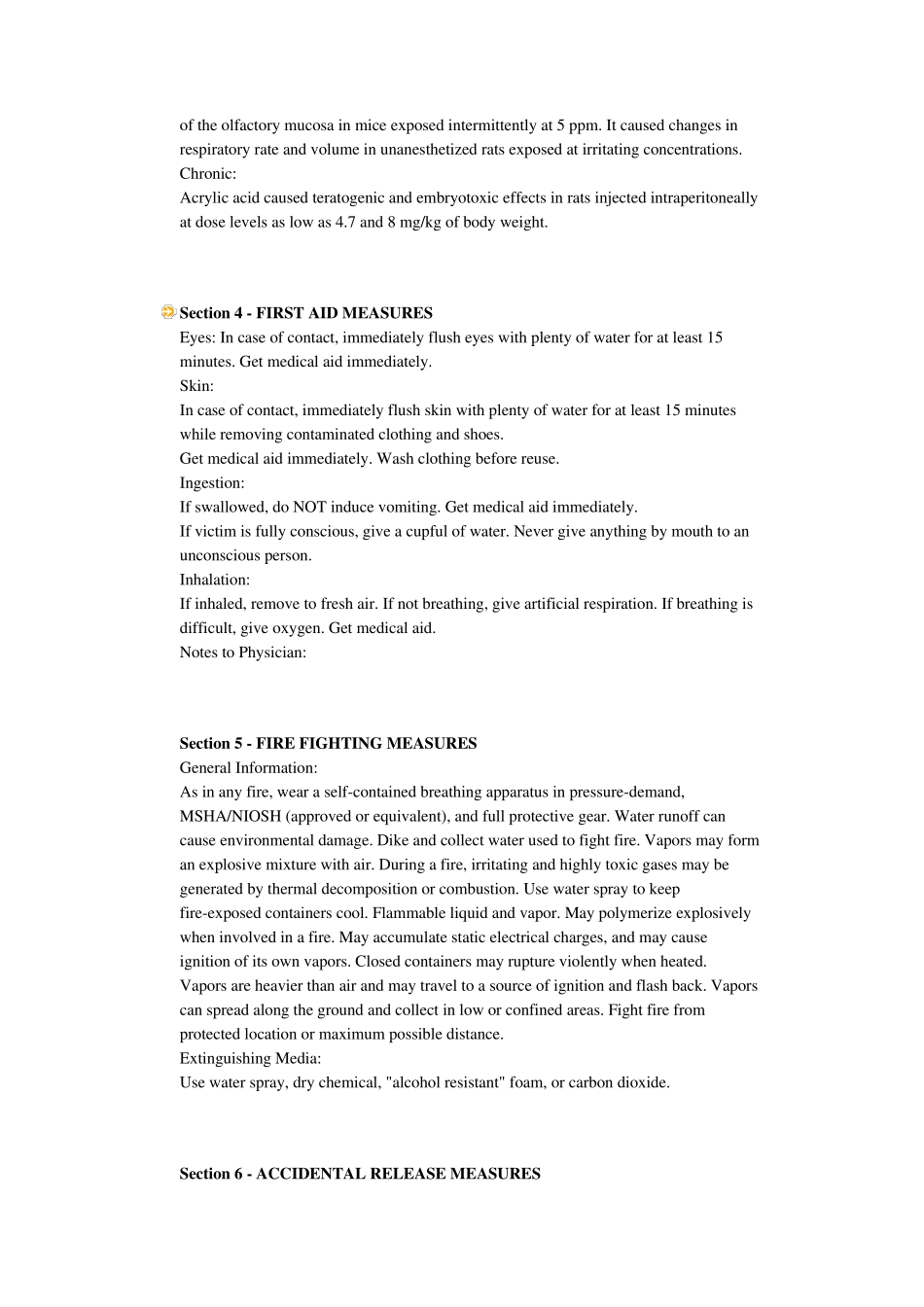 acrylicacidMSDS丙烯酸_第2页