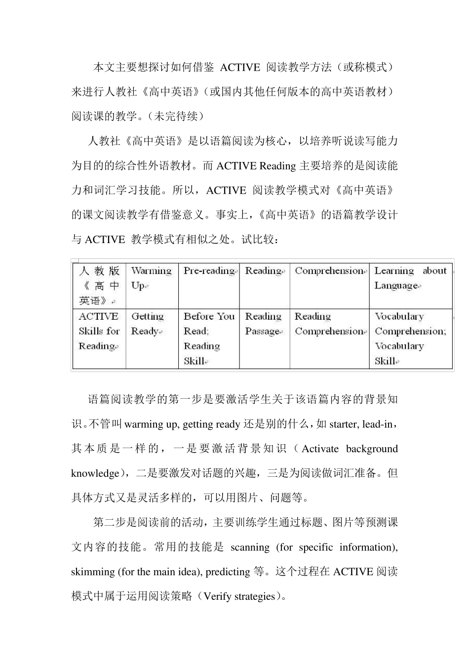 ACTIVE阅读教学模式介绍_第2页