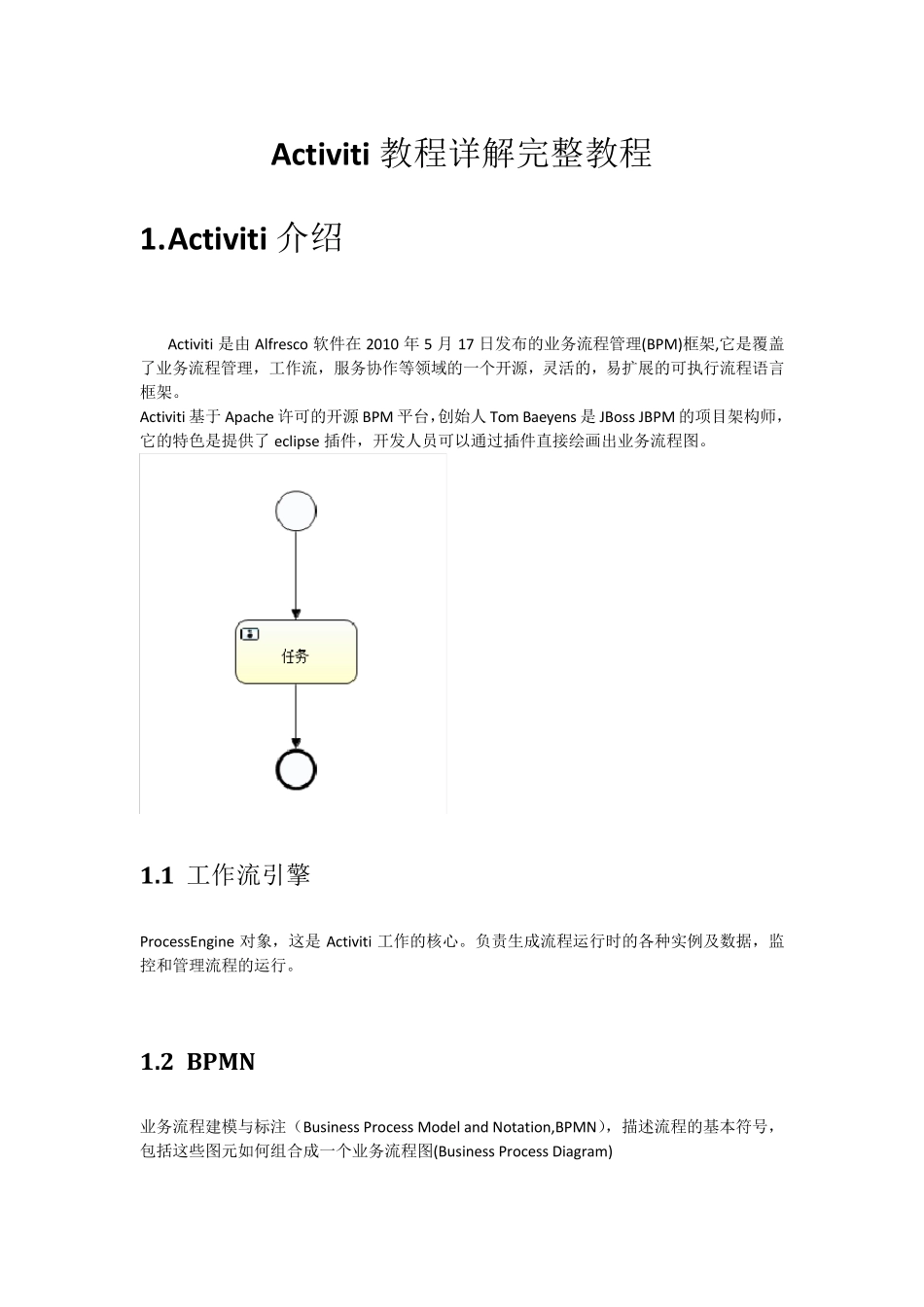 Activiti工作流详解完整教程_第1页