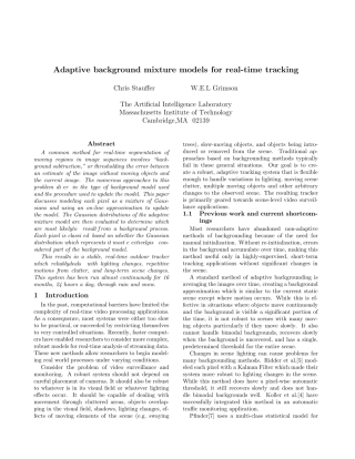 Adaptivebackgroundmixturemodelsforrealtimetracking