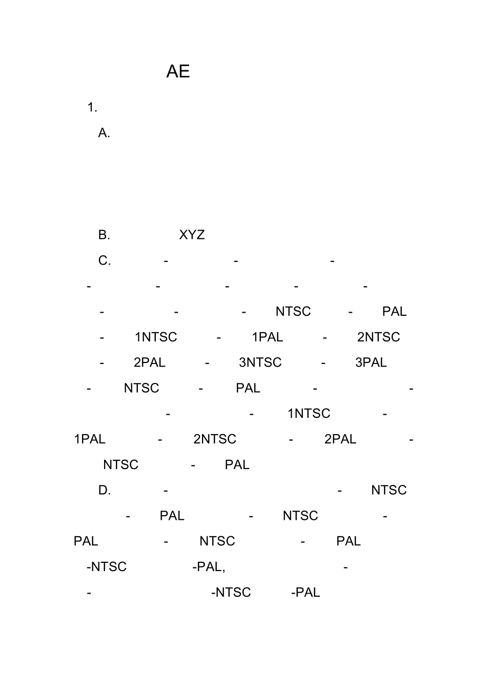 AE内置特效一览表_第1页