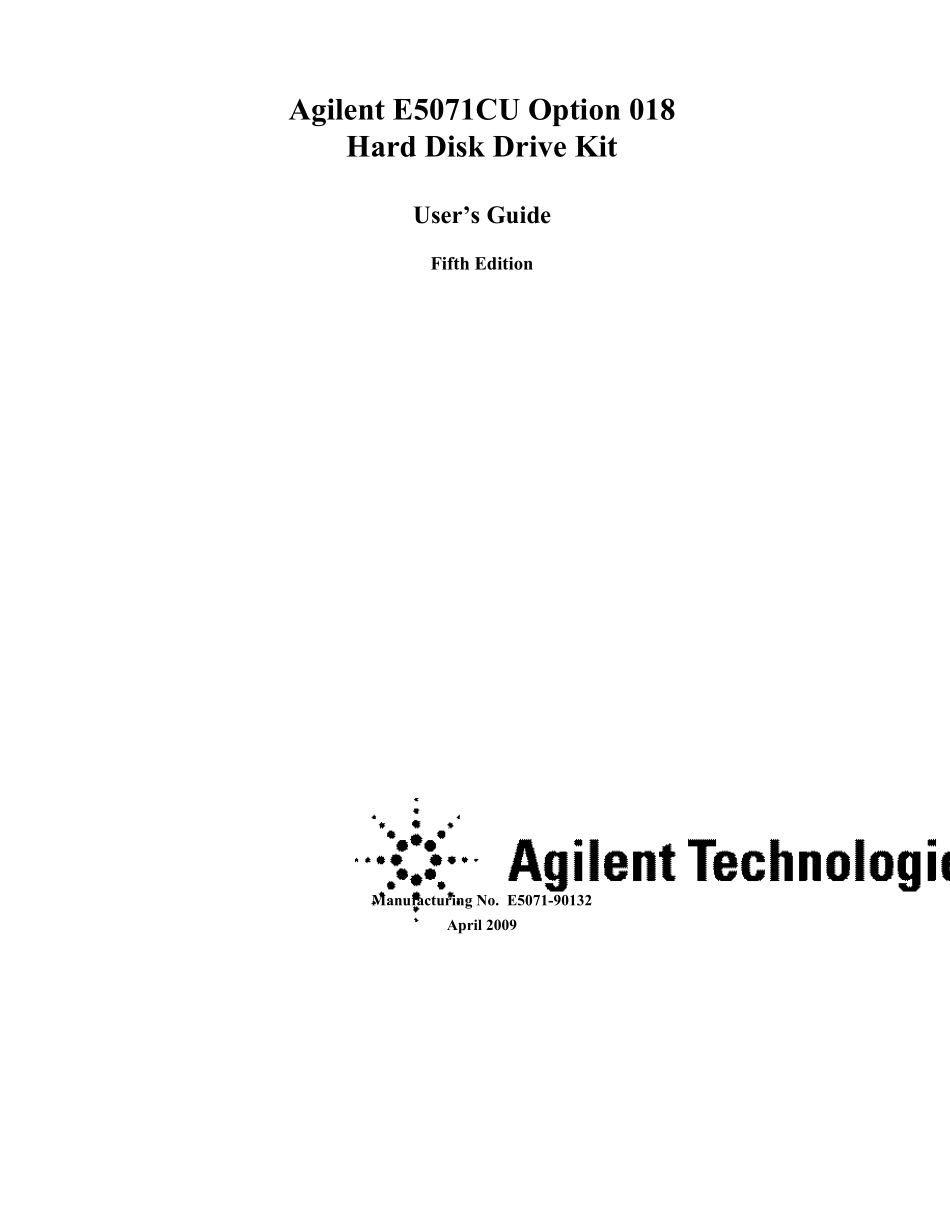 AgilentE5071C使用说明书_第1页