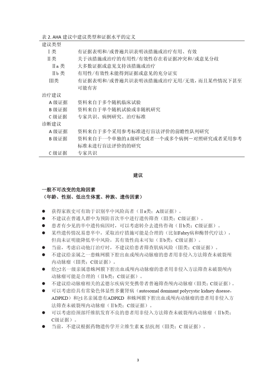 AHAASA缺血性卒中一级预防指南2011_第3页