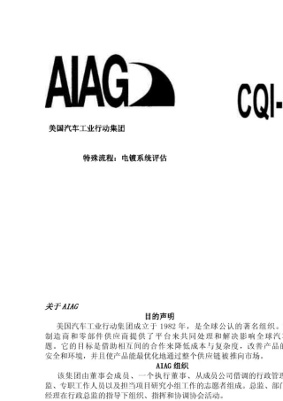 AIAG：CQI11电镀体系标准(PlatingSystemAssessm)(中文完全翻译版)