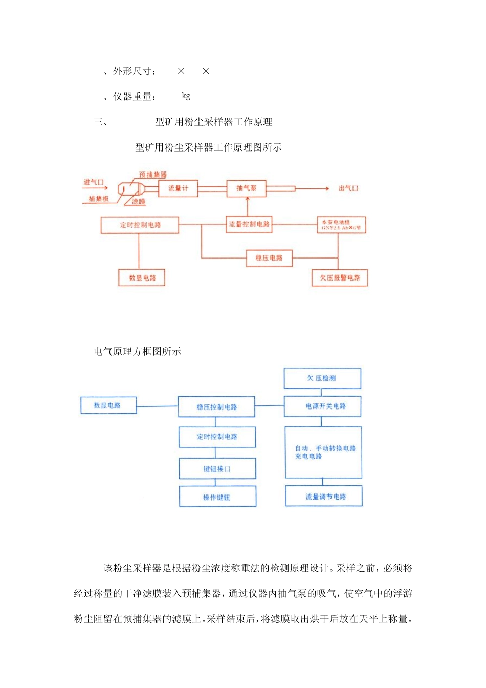 AKFC92A型矿用粉尘采样仪使用说明书_第3页