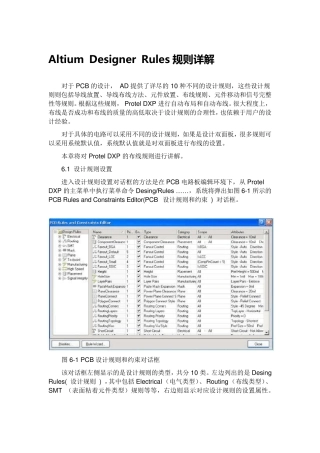 AltiumDesigner09Rules规则详解