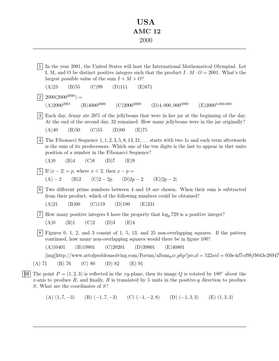 AMC12历年试卷_20002008_第1页
