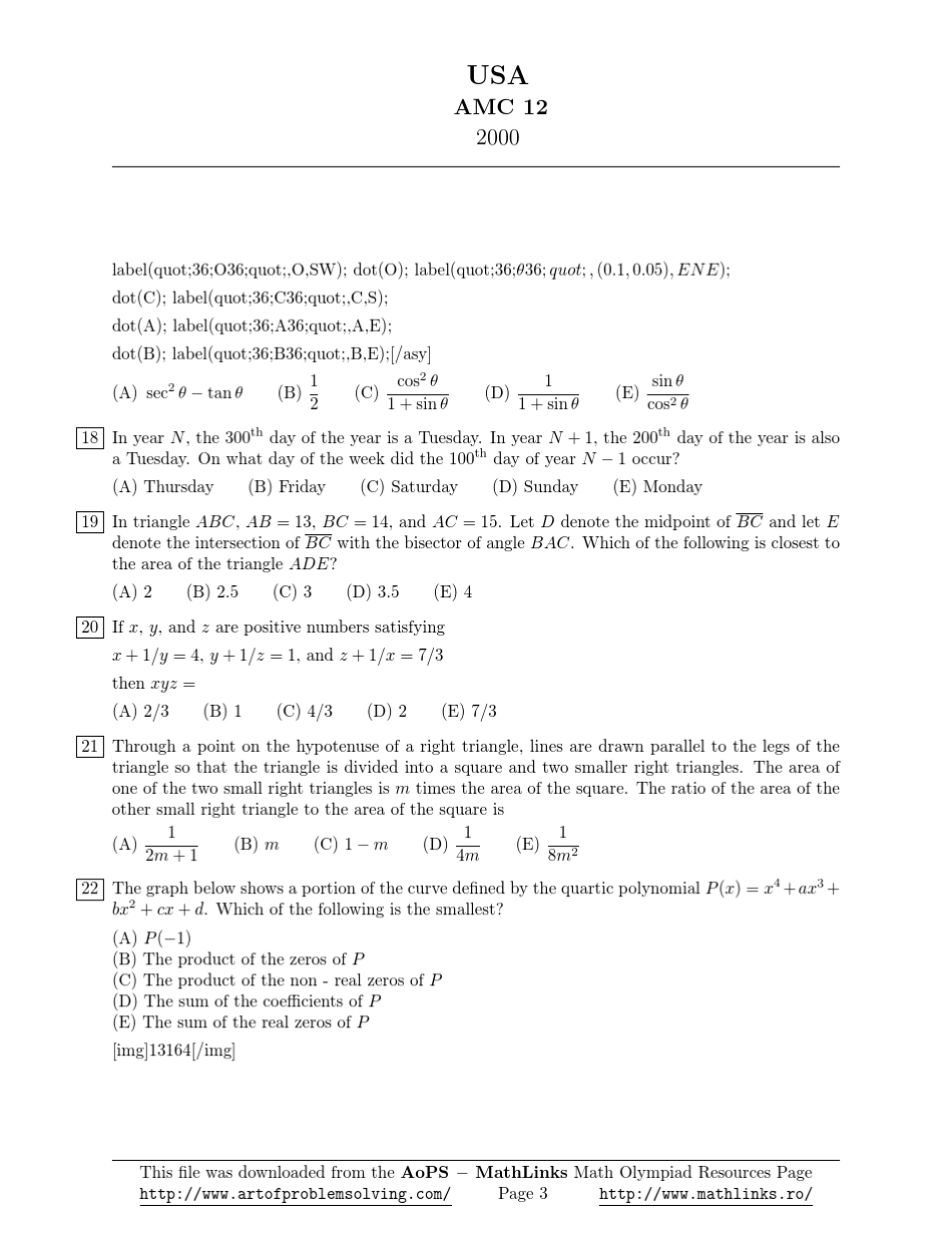 AMC12历年试卷20002008_第3页