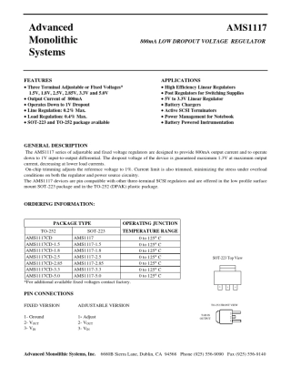 AMS1117_3.3V稳压IC