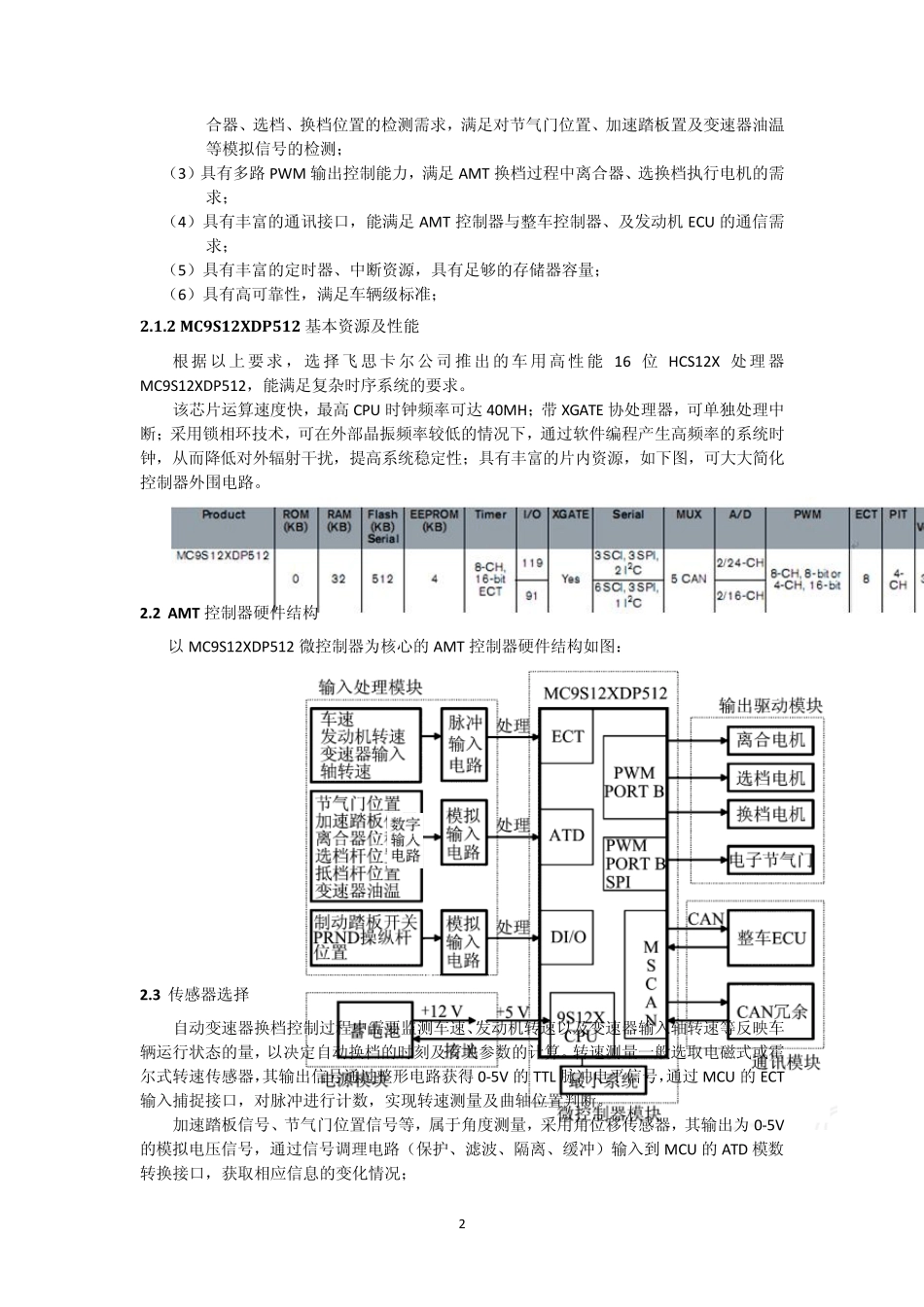 AMT电控系统设计方案_第2页