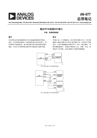 AN877_通过SPI与高速ADC接口