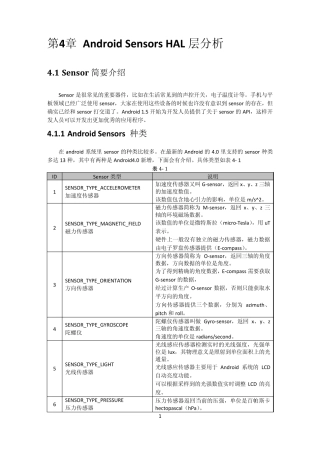 AndroidSensors分析