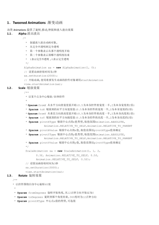 android动画分类