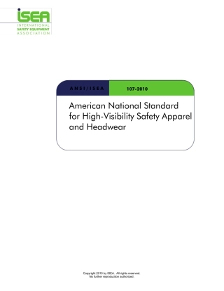 ANSI1072010反光服装用品测试