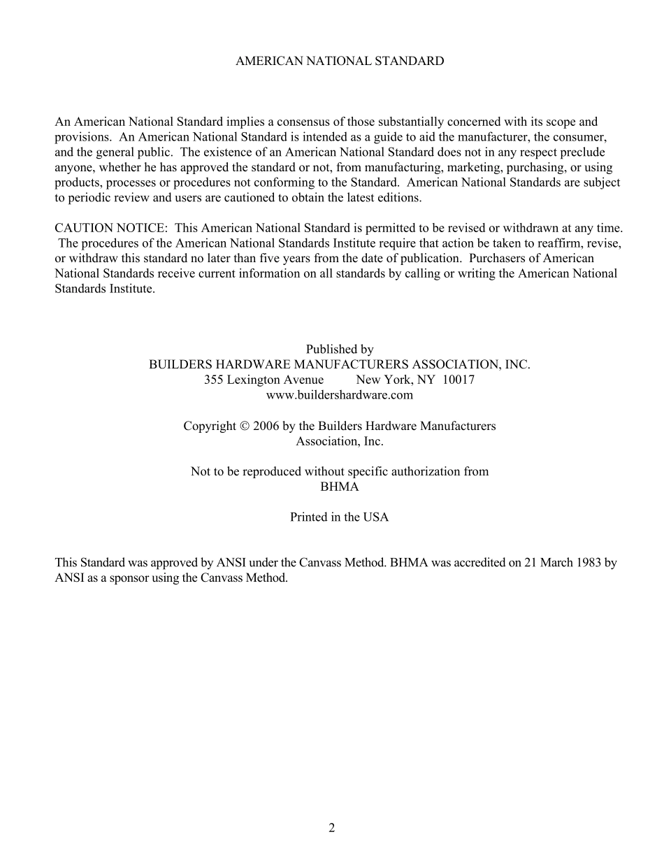 ANSIBHMAA156.182006_五金.材料和面层_第2页