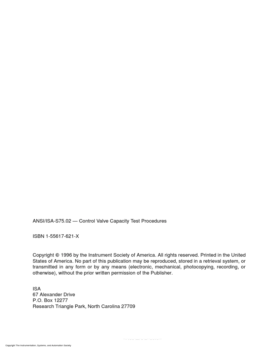 ANSIISA–S75.02–1996ControlValveCapacityTestProcedures_第2页