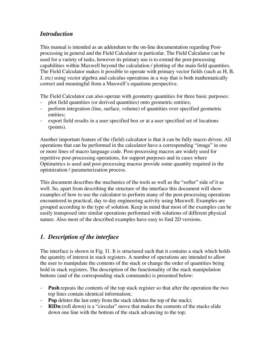 ansoft后处理过程中计算器使用方法(英文版)_第2页