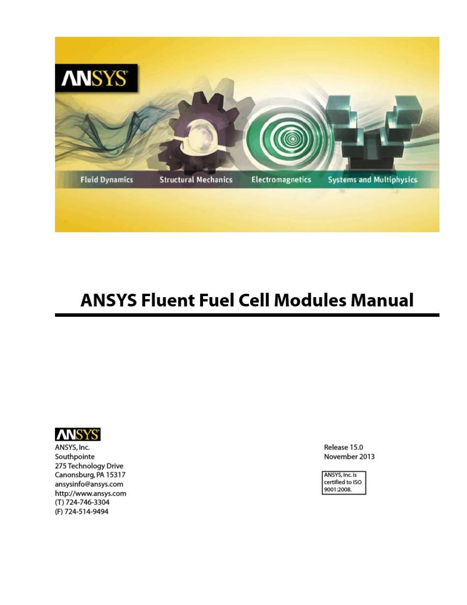 ANSYSFluent15.0燃料电池模块手册(en)_第1页