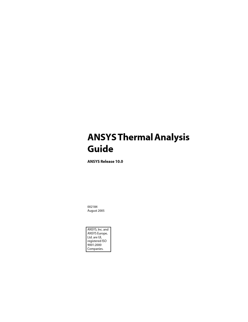 ANSYSThermalAnalysisGuide_第1页