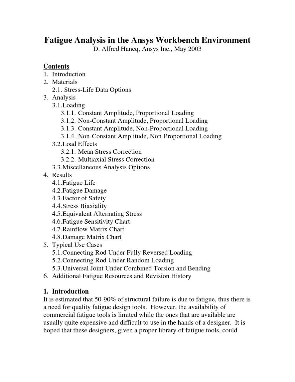 ANSYSworkbench疲劳分析教程(英文)_第1页