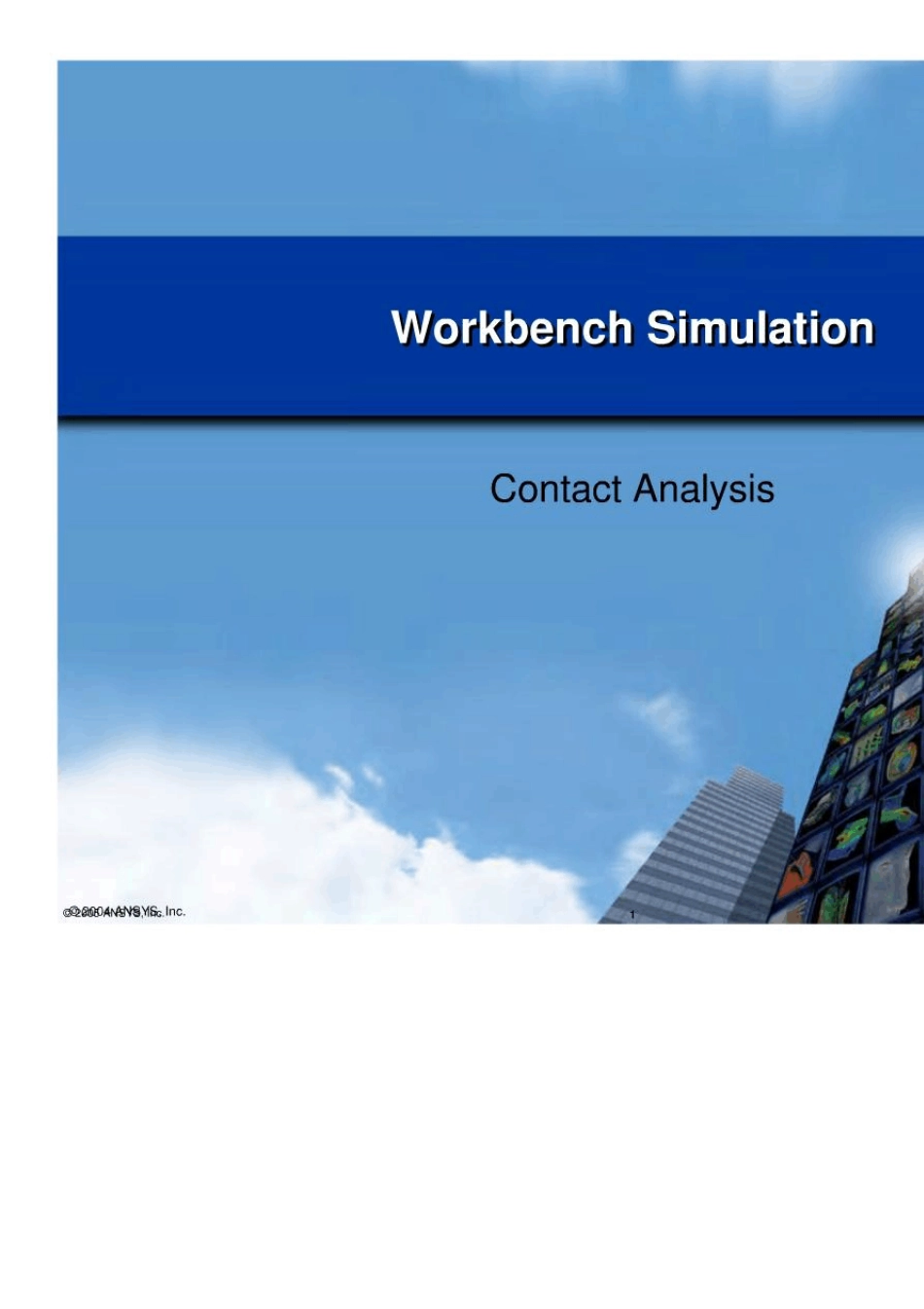 ansys_workbench_螺栓_接触分析_第1页