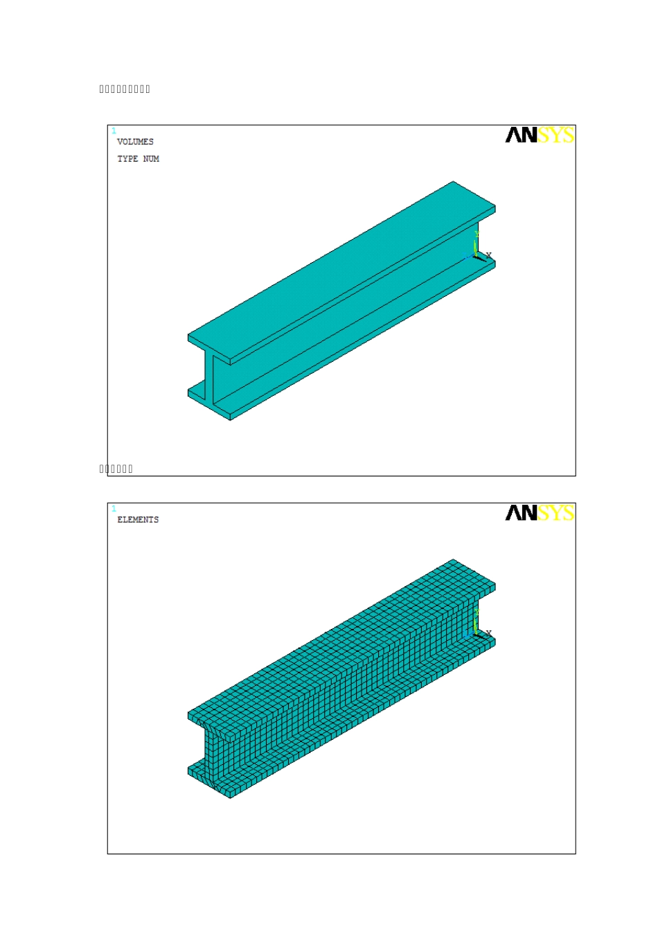 ANSYS——工字钢梁结构静力分析_第3页