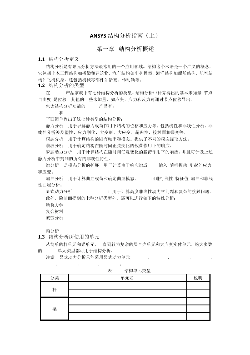 ANSYS结构分析指南_第1页