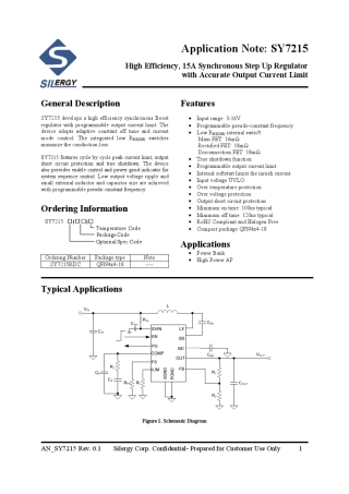 AN_SY7215大电流同步升压芯片内置15A功率MOS