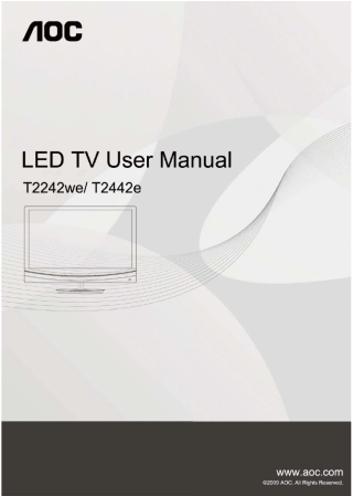 AOC(冠捷)T2442e液晶电视机(显示器)用户手册