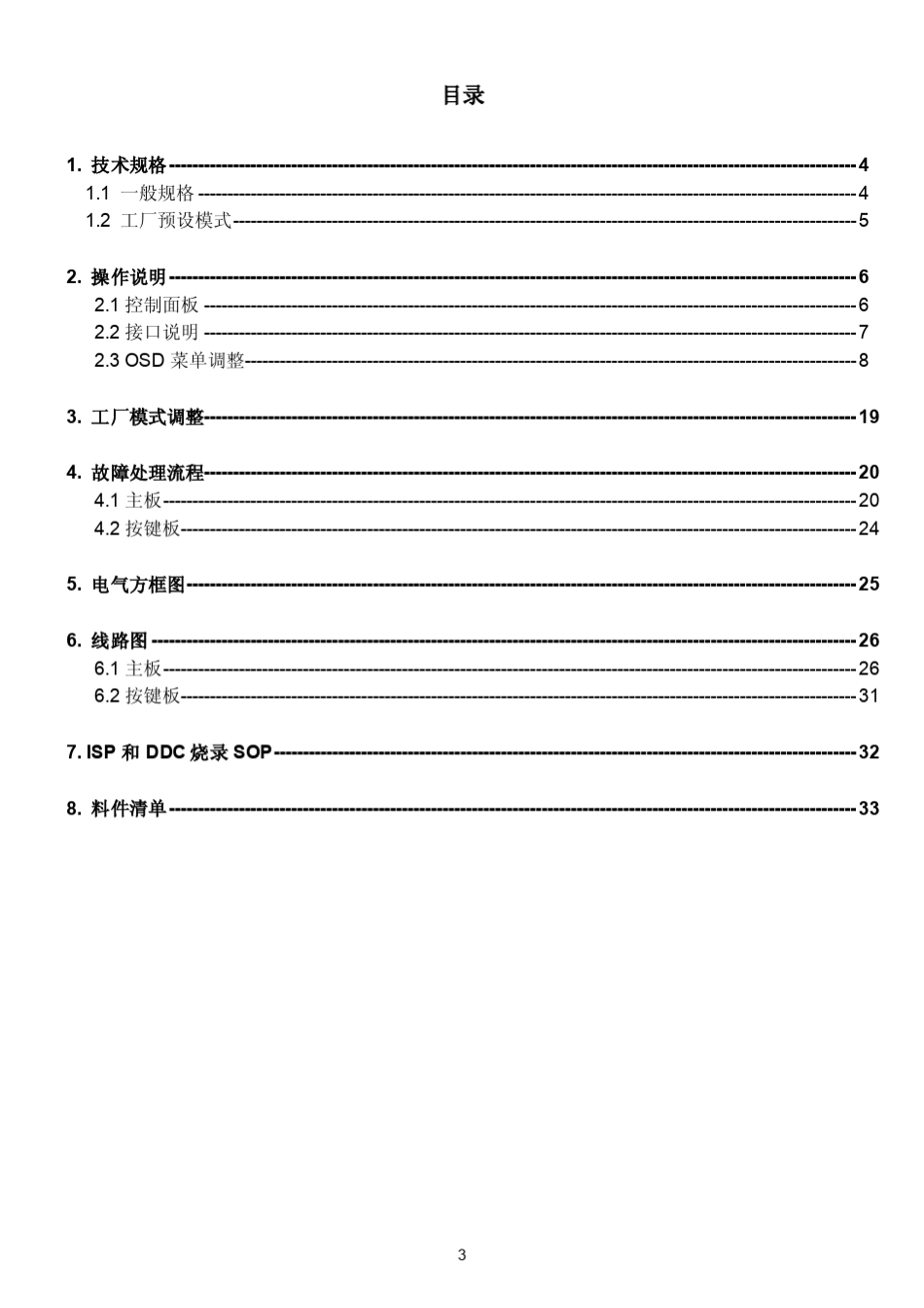 AOCe2043F液晶显示器维修手册_第3页