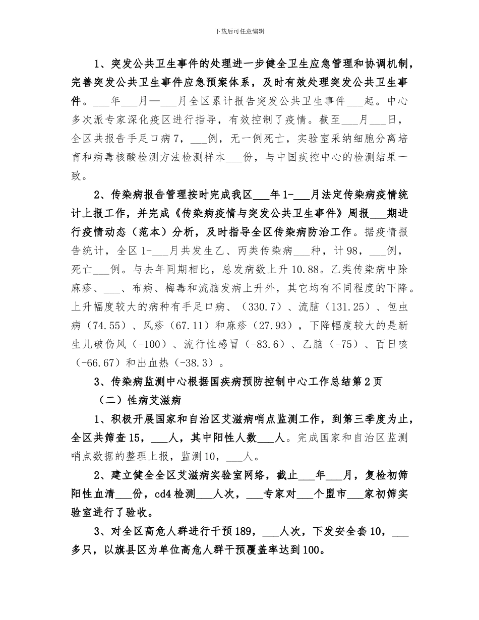 2024疾病预防控制中心工作总结范文_第3页