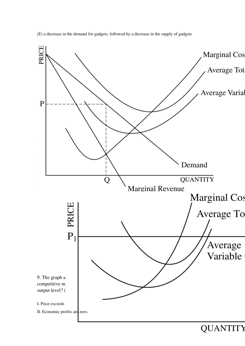 AP微观经济学市场结构部分20道精华题目(北京王府学校傅莹老师)_第3页