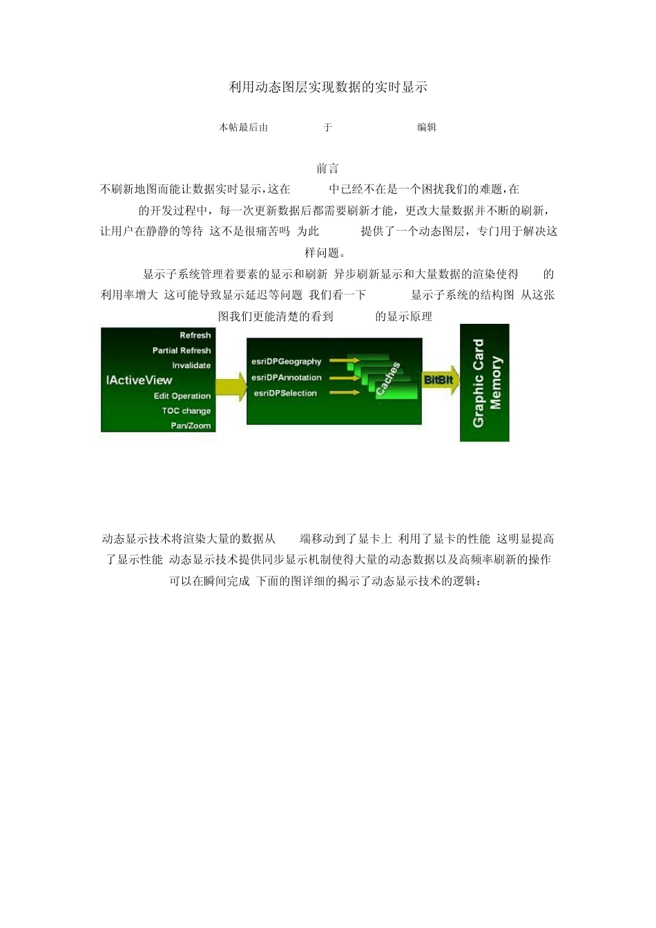 ArcEngine利用动态图层实现数据的实时显示_第1页