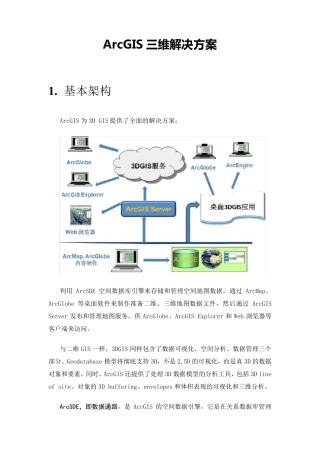 ArcGIS三维解决方案