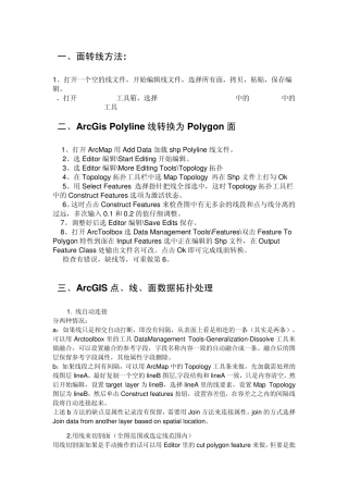 arcgis多种编辑方法