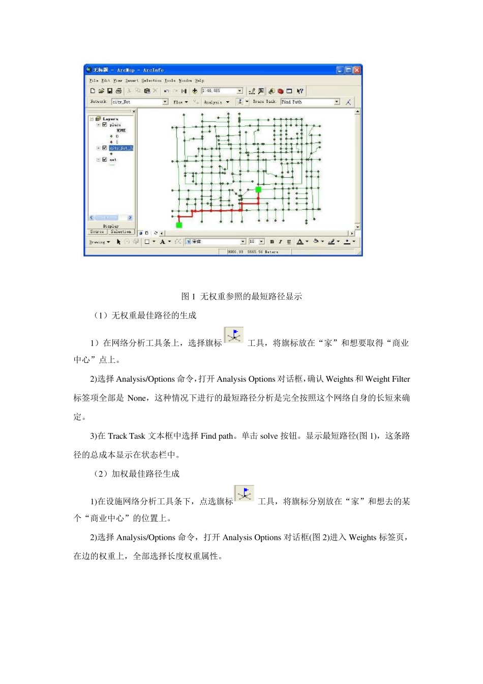 Arcgis操作实验十五：最短路径分析_第2页