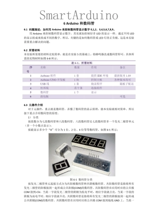 Arduino和数码管