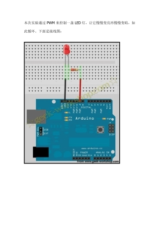 arduino学习笔记7PWM控制LED实验PWM讲解