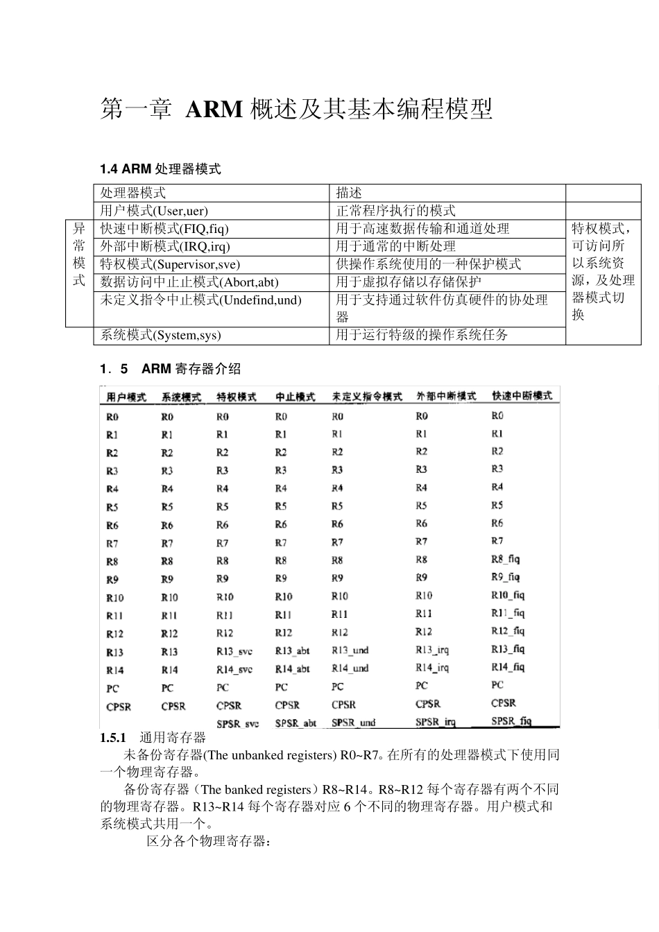 ARM体系结构与编程——学记笔记_第1页